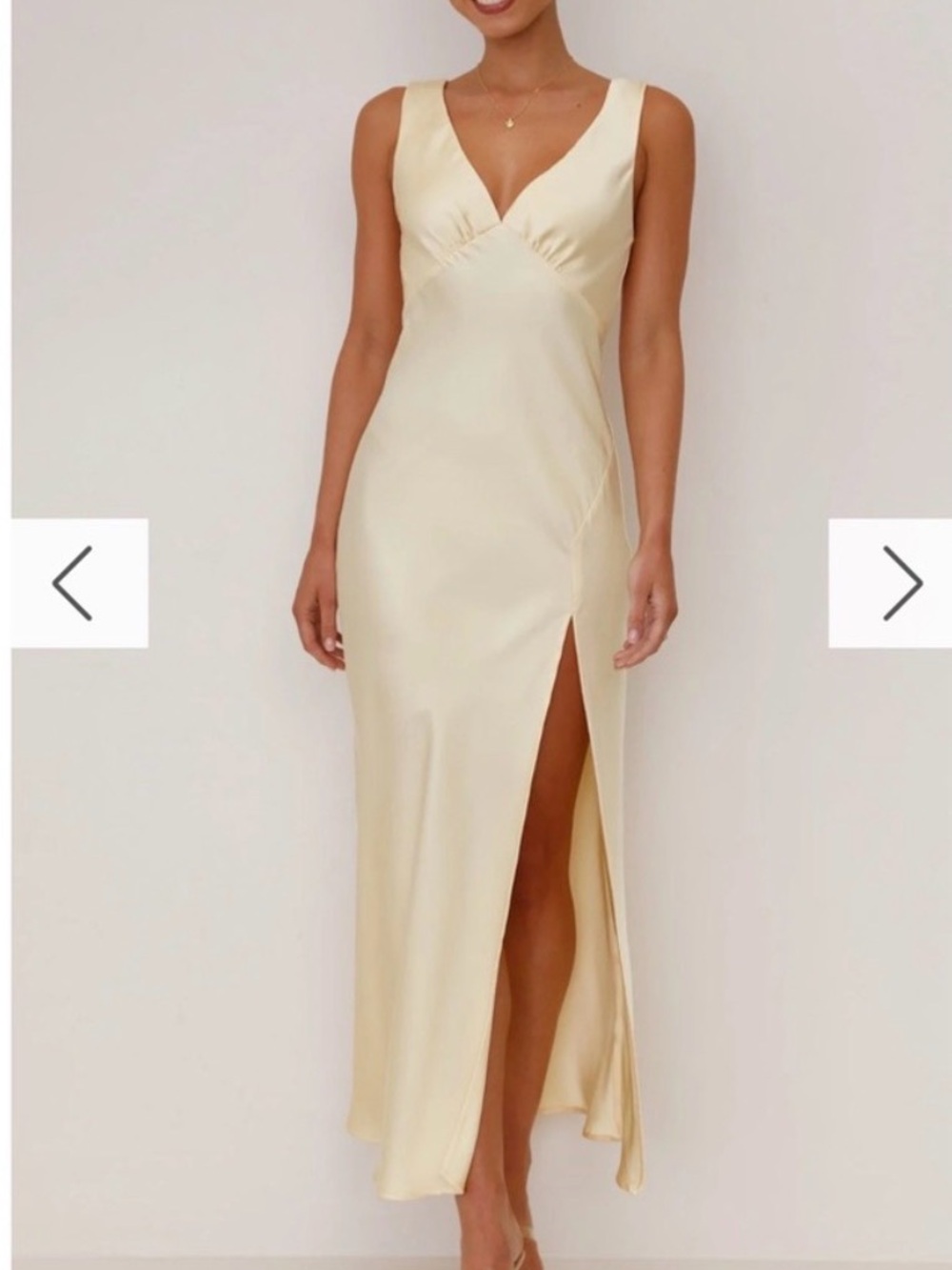 Billy J Taylor Maxi Dress in Lemon